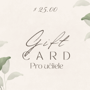 25-Dárková karta pro učitele