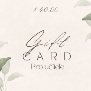 40-Dárková karta pro učitele